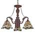 CHLOE Lighting PROGRESSIVE Tiffany-style Mission 3 Light Mini Chandelier 22" Wide