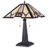 CHLOE Lighting GERAINT Tiffany-style 2 Light Mission Table Lamp 