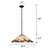 Picture of CH3T168BM16-DH2 Ceiling Pendant Fixture