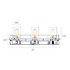 Picture of CH2R107CM22-BL3 Bath Light