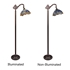 Picture of CH3T524BD11-RF1 Reading Floor Lamp